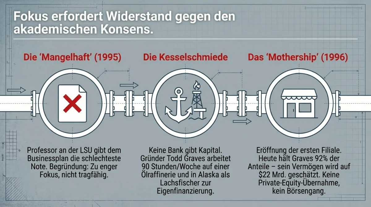 Todd Graves Gründungsgeschichte: Von der schlechtesten Note bis zur Ölraffinerie und dem ersten Mothership 1996