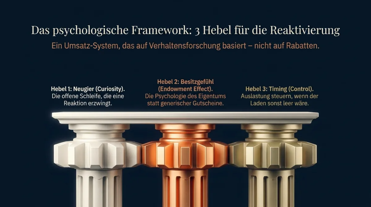 Das psychologische Reaktivierungssystem mit 3 Hebeln: Neugier, Besitzgefühl und kontrolliertes Timing für Stammgäste
