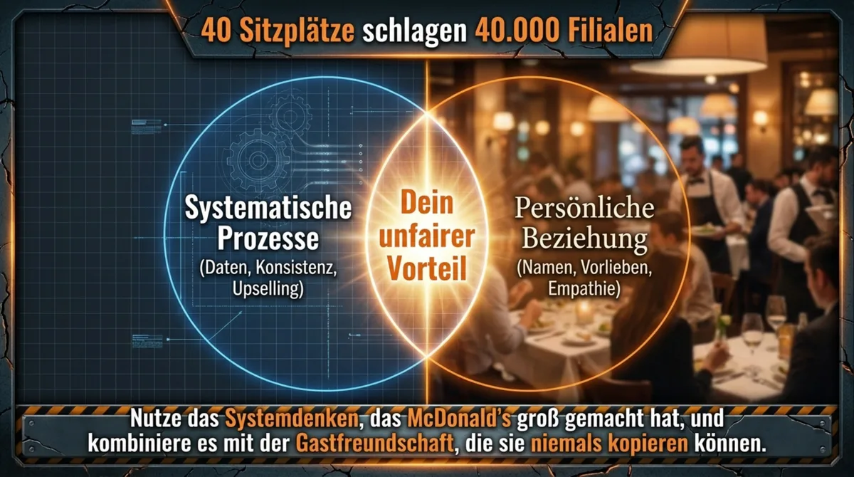 40 Sitzplätze schlagen 40.000 Filialen: Der unfaire Vorteil des lokalen Restaurants gegenüber der Systemgastronomie