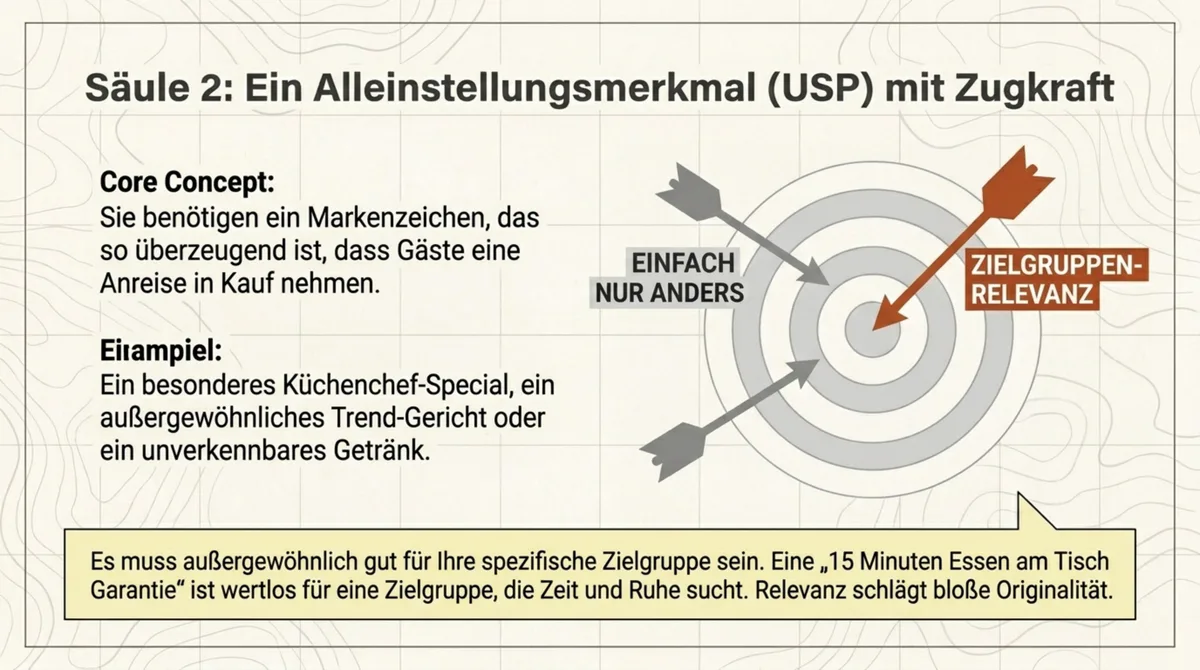 Restaurant Alleinstellungsmerkmal USP: Zielgruppenrelevanz schlägt bloße Originalität
