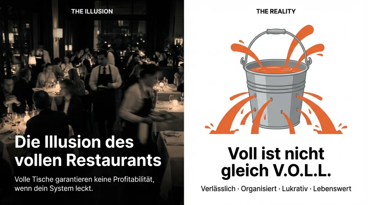 Restaurant Marketing-Audit: Die Illusion des vollen Restaurants vs. die Realität undichter Systeme