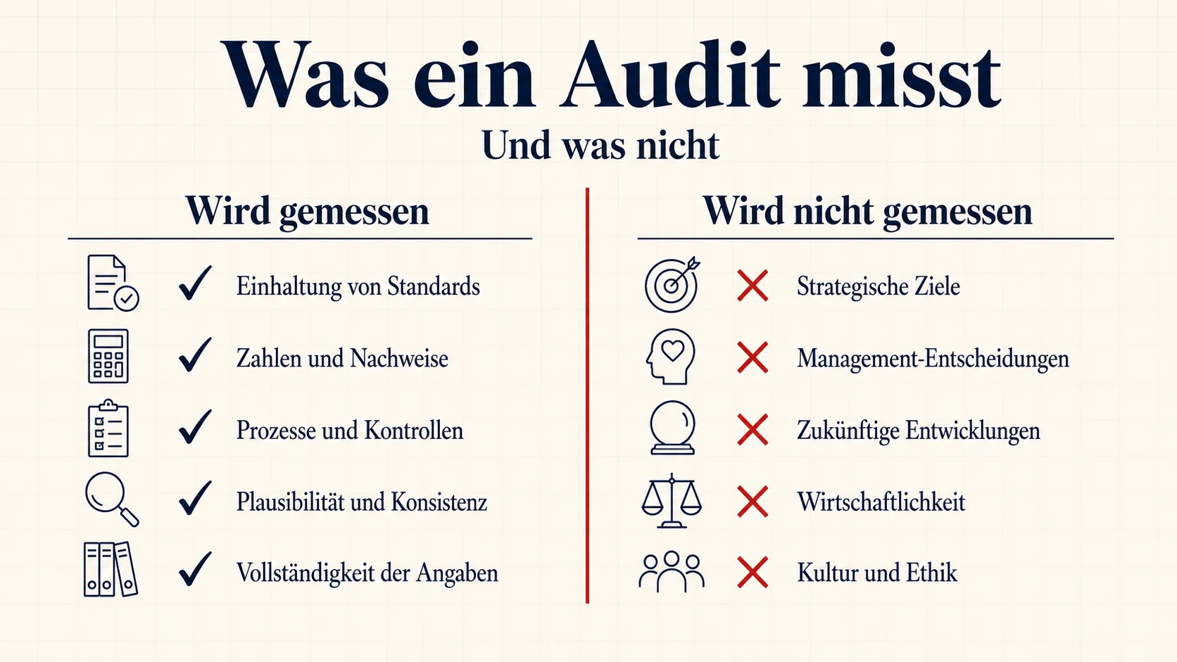 Was ein Restaurant-Audit misst und was nicht – Abgrenzung zwischen Audit und allgemeiner Kontrolle
