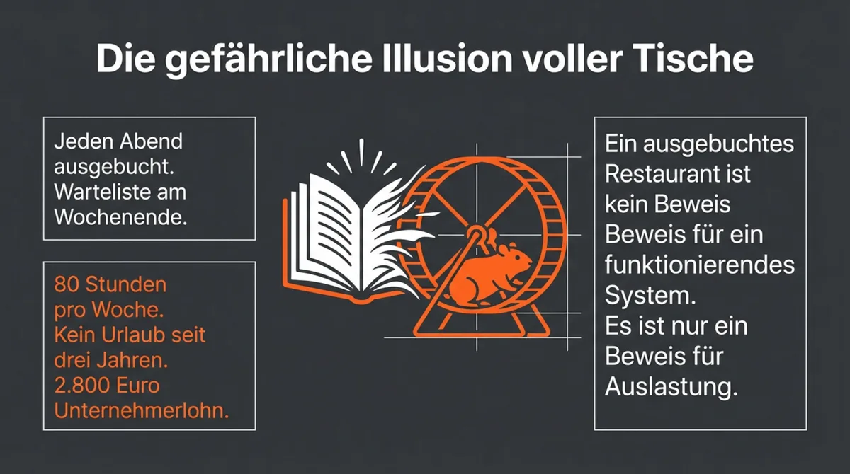 Die gefährliche Illusion voller Tische – ein ausgebuchtes Restaurant ist kein Beweis für Profitabilität