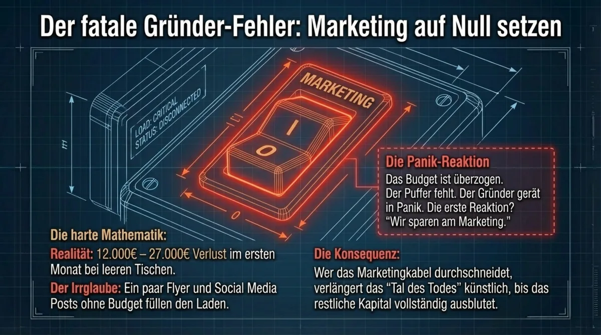 Fataler Fehler beim Restaurant eröffnen: Marketing-Budget auf null setzen in der Eröffnungsphase