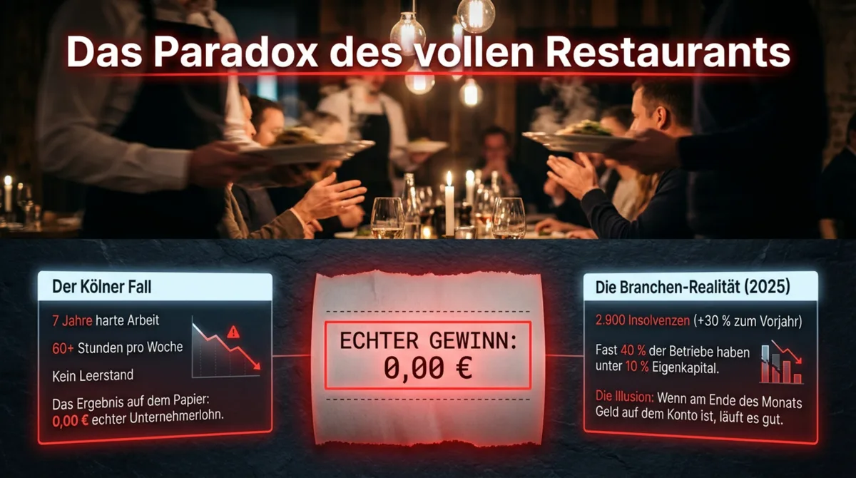 Volles Restaurant, echter Gewinn 0,00 Euro – das Paradox im Restaurant Finanzplan 2026