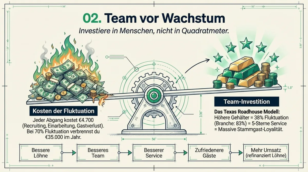 Team vor Wachstum: Erfolgreiche Restaurant-Ketten investieren in Menschen statt in Quadratmeter – In-N-Out und Chick-fil-A nutzen den Virtuous Cycle statt des Vicious Cycle