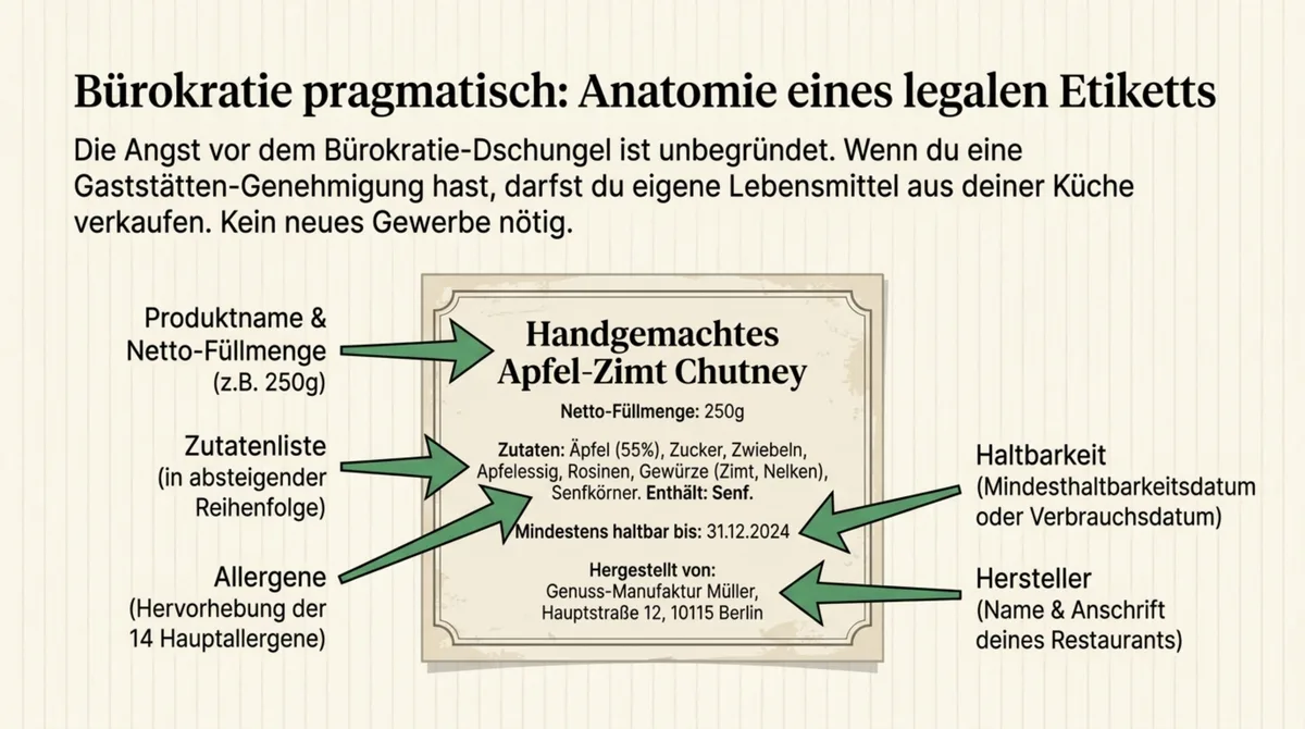 Rechtliches Restaurant Retail: Anatomie eines korrekten Lebensmitteletiketts
