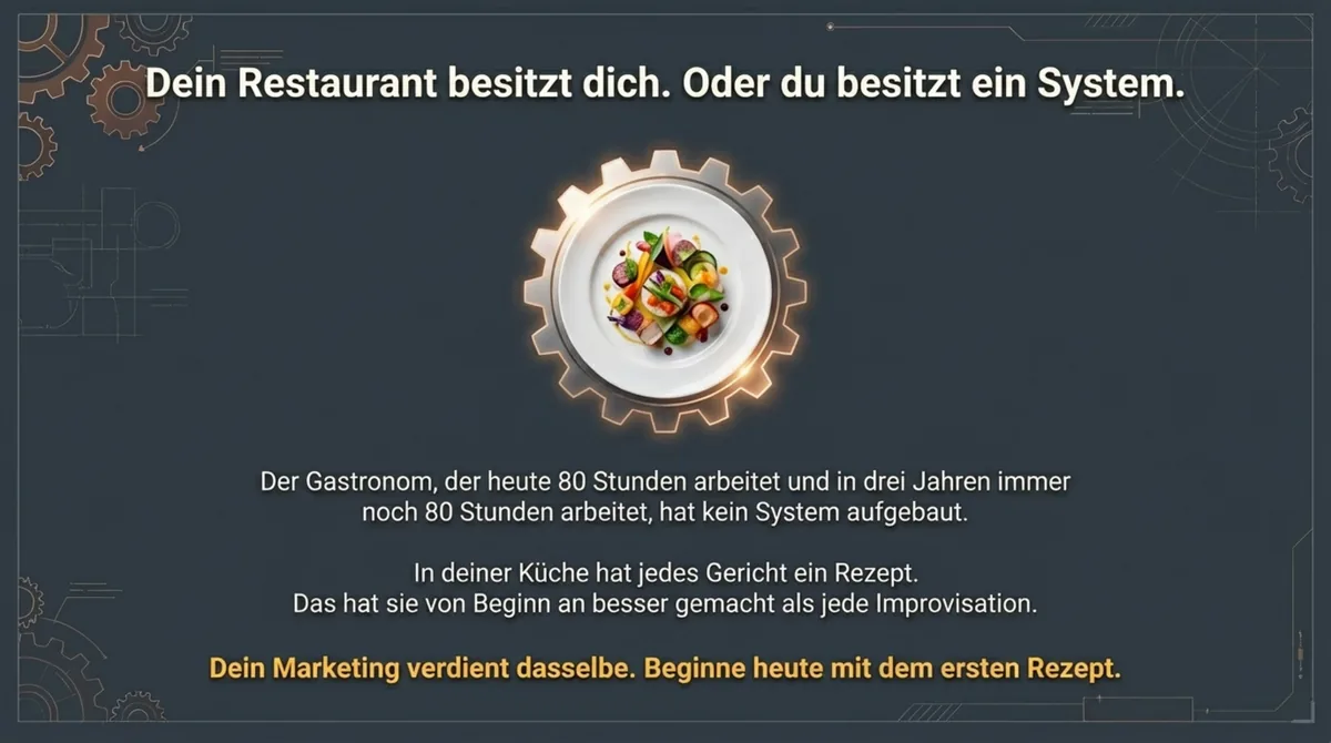 Dein Restaurant besitzt dich oder du besitzt ein System – das Ergebnis von Marketing-Automatisierung im Restaurant
