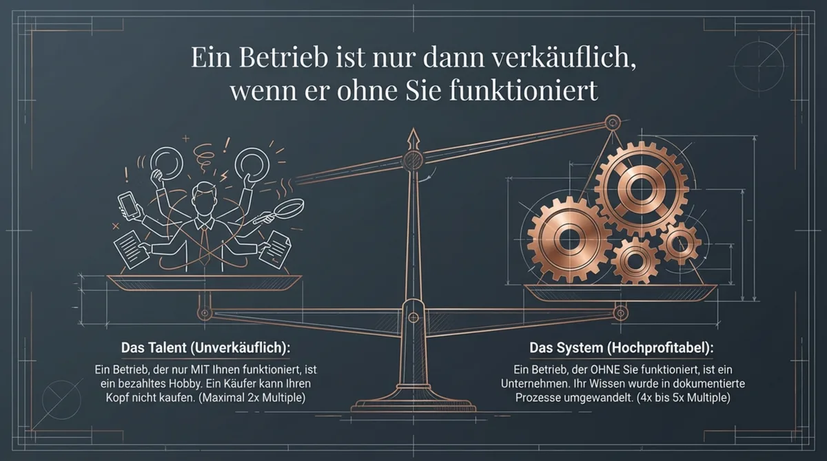 Restaurant als System vs. Talent: Nur ohne Inhaber-Abhängigkeit ist ein Betrieb verkäuflich
