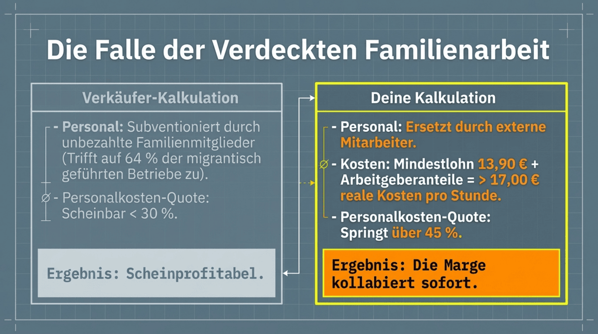 Verdeckte Familienarbeit bei Restaurant-Übernahme – Personalkosten-Falle erkennen