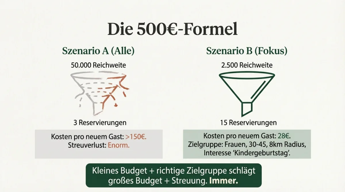 Die 500-Euro-Formel: Zielgruppenfokus versus Gießkannenprinzip im Kostenvergleich