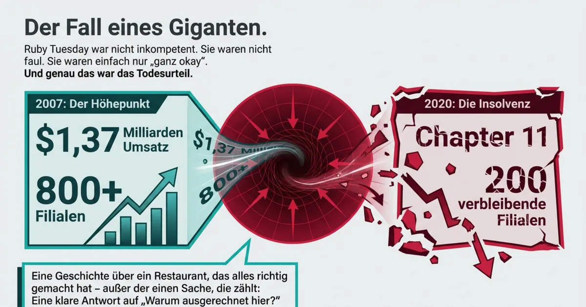 Ruby Tuesday Aufstieg und Fall: 800 Filialen auf dem Höhepunkt 2007, Chapter 11 Insolvenz 2020