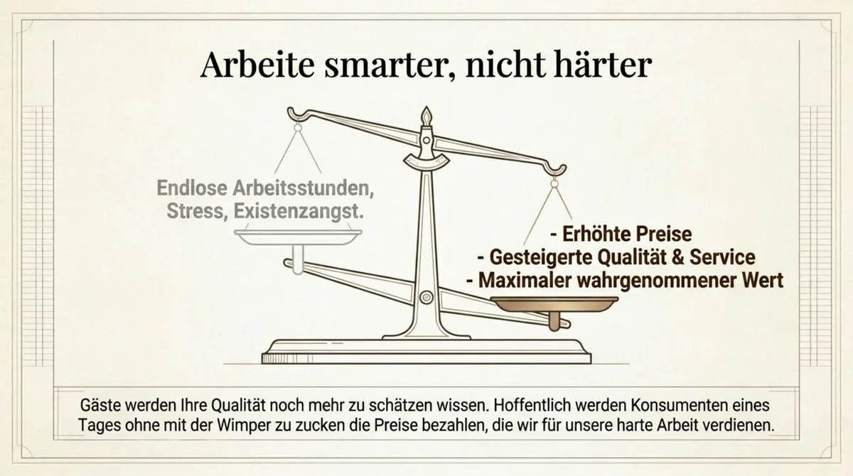 Smarter statt härter arbeiten in der Gastronomie – höhere Preise, mehr Qualität