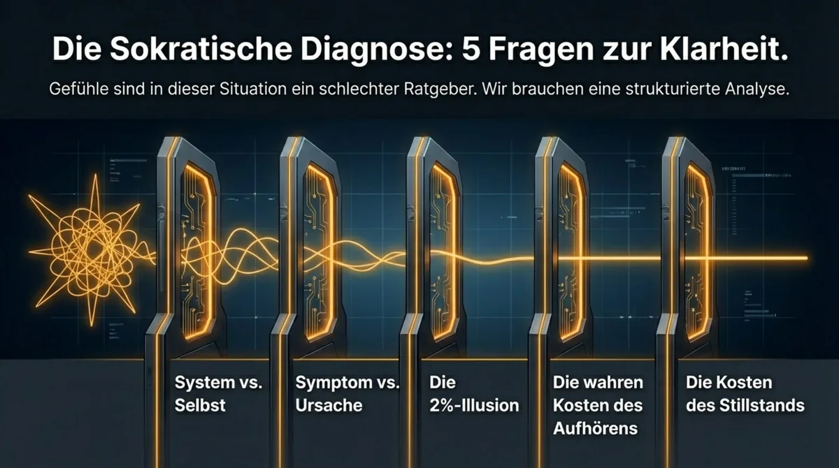 Die sokratische Diagnose: 5 Fragen zur Klarheit für Gastronomen vor der Entscheidung