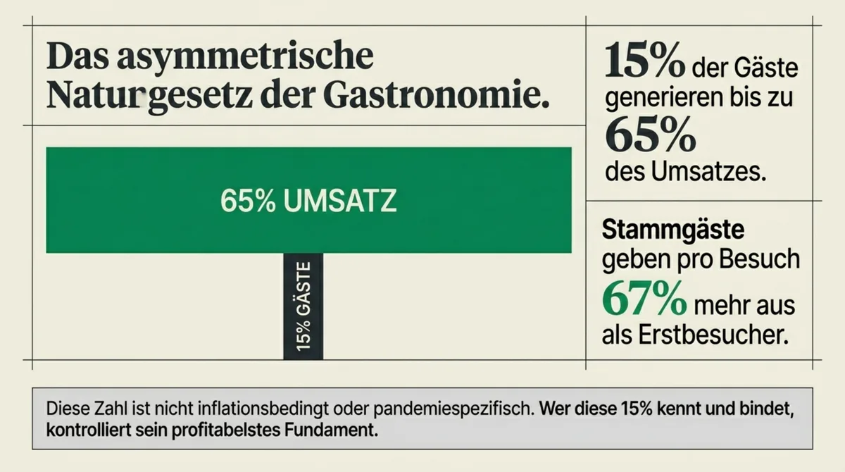 15% der Gäste generieren 65% des Umsatzes – asymmetrisches Naturgesetz der Gastronomie
