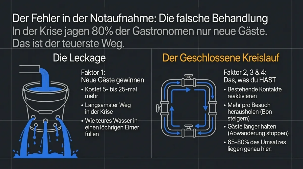 Neue Gäste jagen vs. Stammgäste reaktivieren – der teure Fehler in der Krise