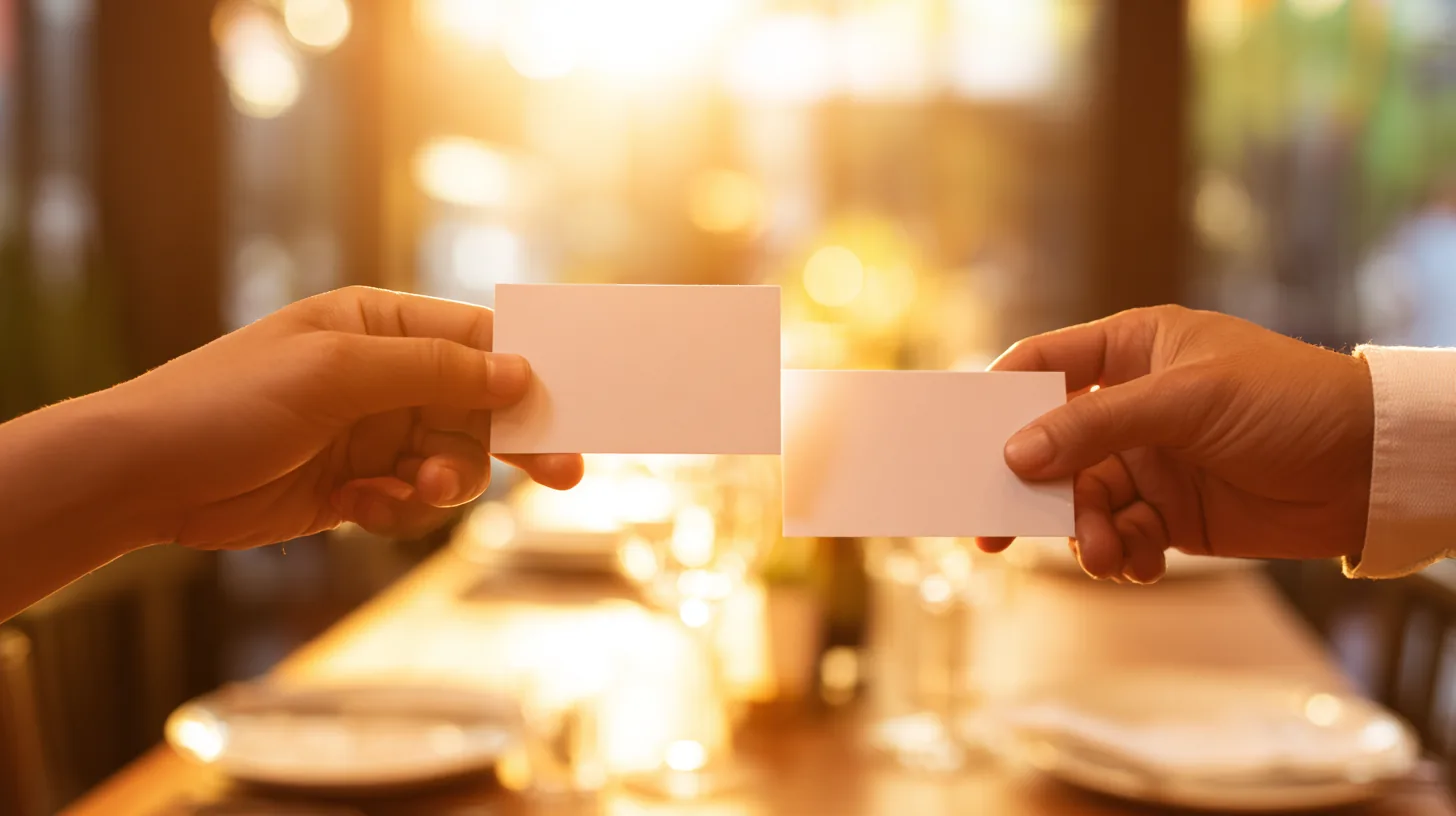 Restaurant-Inhaber und Kooperationspartner besiegeln strategische Partnerschaft durch persönlichen Kontakt