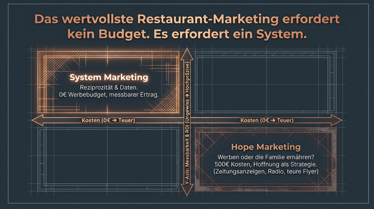 System Marketing mit messbarem Ertrag versus Hope Marketing mit Hoffnung als Strategie