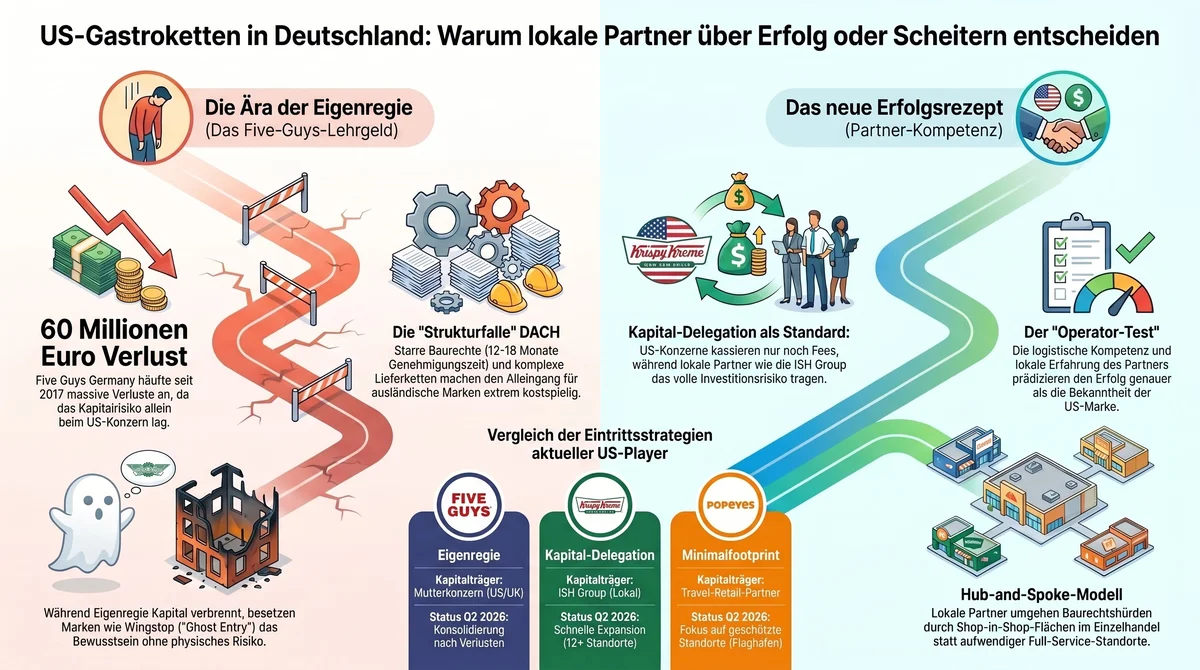 US-Gastroketten Deutschland lokale Partner Kompetenz Operator-Test Erfolg vs. Scheitern