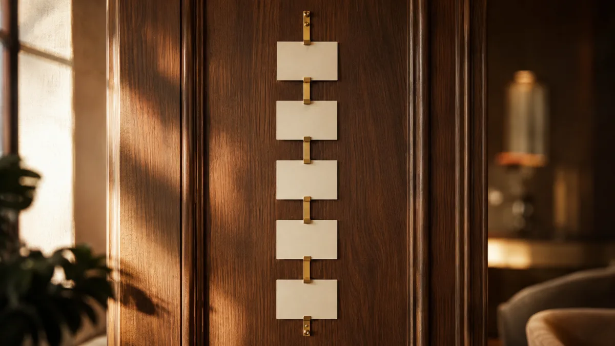 Modulares Backbone-Gestell mit leeren Karten-Slots als Symbol für Standards und Systemfähigkeit im Restaurant