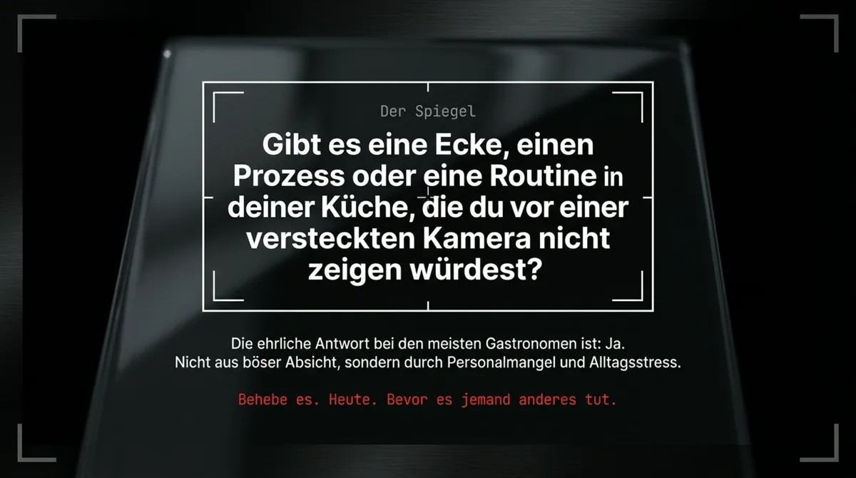 Die Wallraff-Frage: Gibt es eine Ecke in deiner Küche die du vor einer versteckten Kamera nicht zeigen würdest