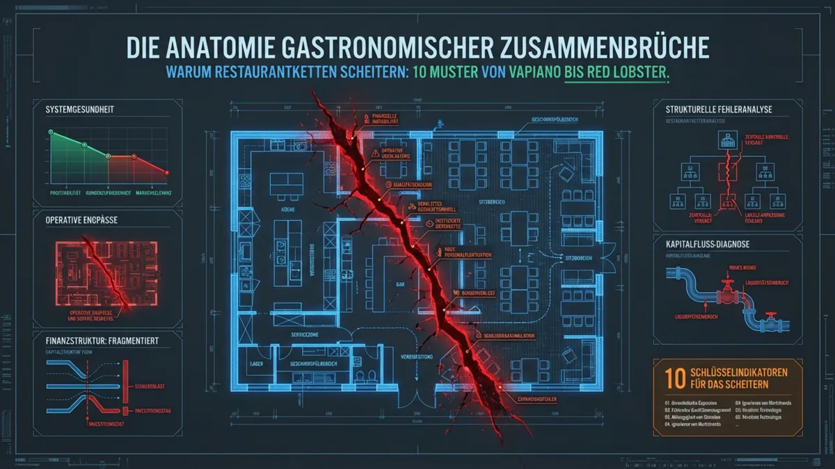 Warum Restaurantketten scheitern: die strukturellen Muster hinter 50 Insolvenzen und Überlebenden