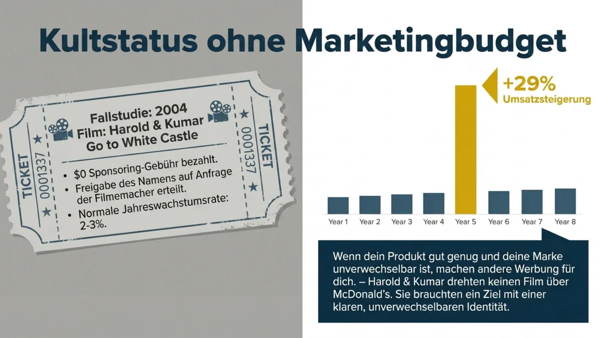 Harold und Kumar Go to White Castle: 29% Umsatzsteigerung in einer Woche ohne Marketing-Budget durch Kultstatus