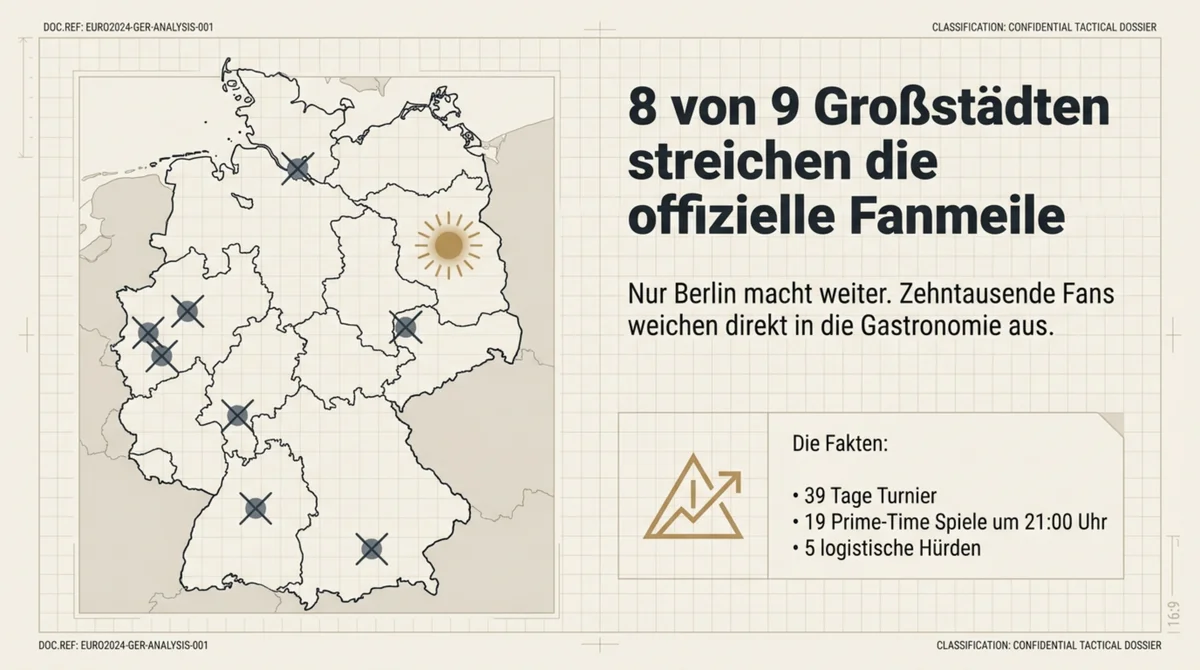 8 von 9 deutschen WM-Großstädten streichen offizielle Fanmeile 2026 – nur Berlin macht weiter, Fans weichen in Gastronomie aus